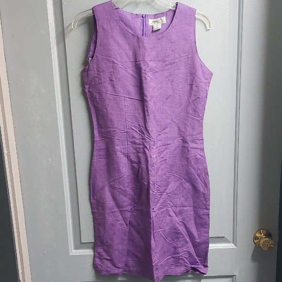 Jennifer Esen Dresses & Skirts - Chic Purple Sleeveless Mini Dress